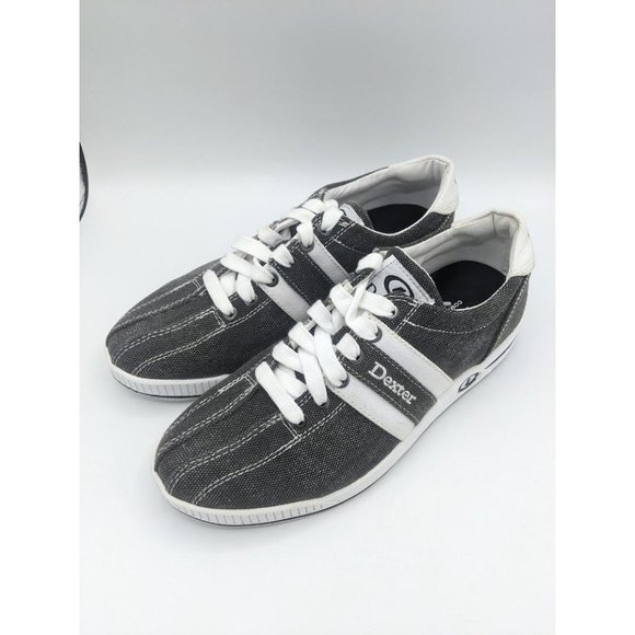 Dexter Shoes | Men's Dexter Kory II Bowling Shoes Size 8 M Black White Gray Fabric New | Color: Black/White | Size: 8 M | Coolparkolay_Ls's Closet